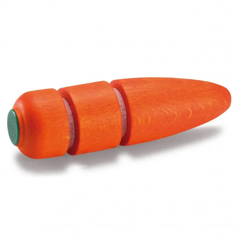 Erzi Carrot To Cut Wooden Play Food 2