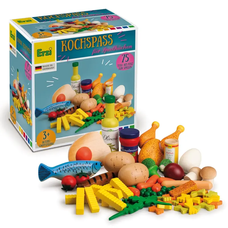 Erzi Cooking Fun Assortment Wooden Play Food Set 1