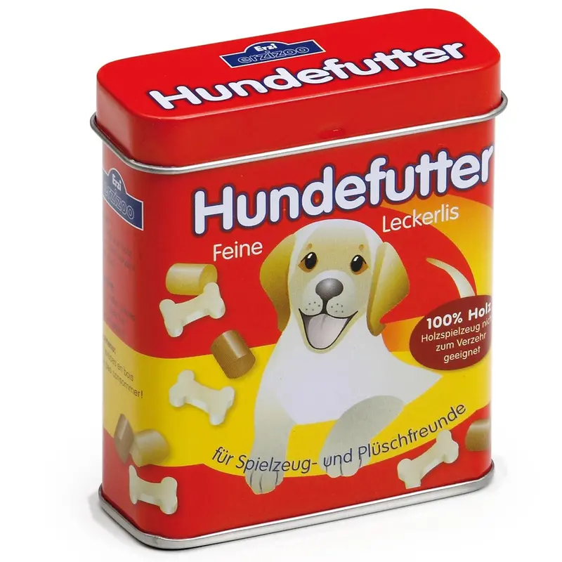 Erzi Dog Food Tin Wooden Play Food 1