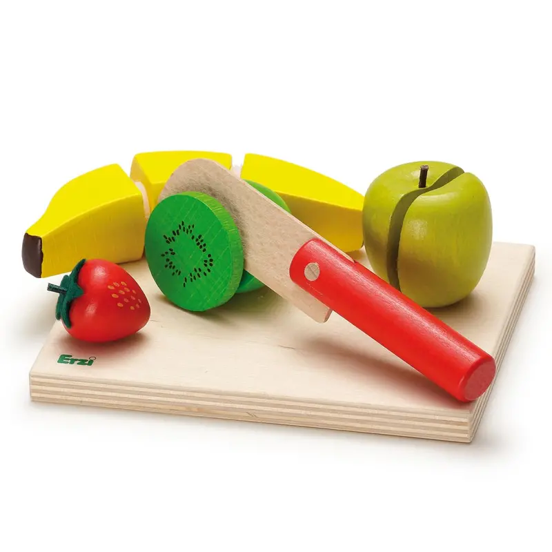 Erzi Fruit Salad Wooden Play Food Cutting Set 1