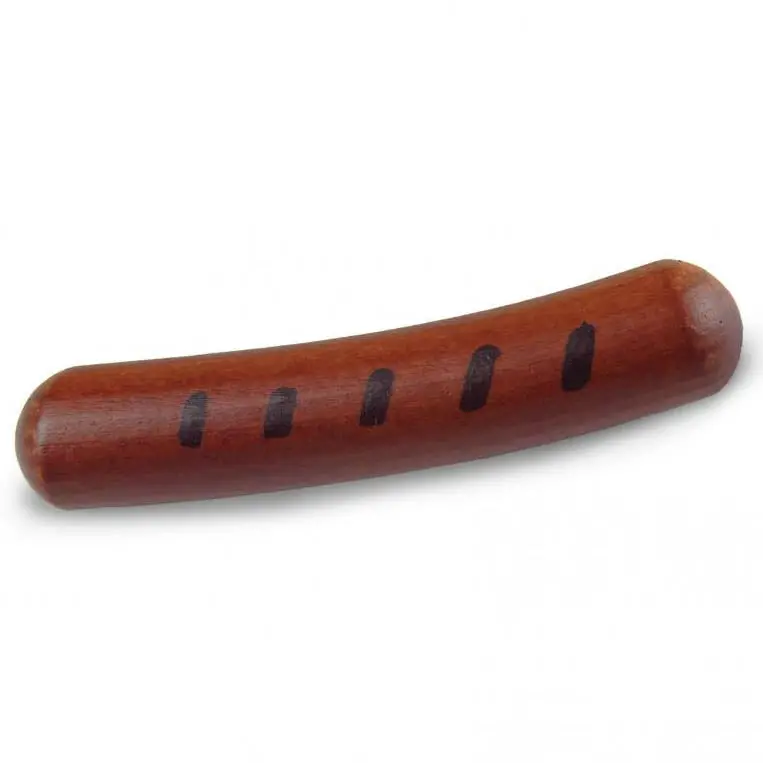 Erzi Frying Sausage Wooden Play Food 1
