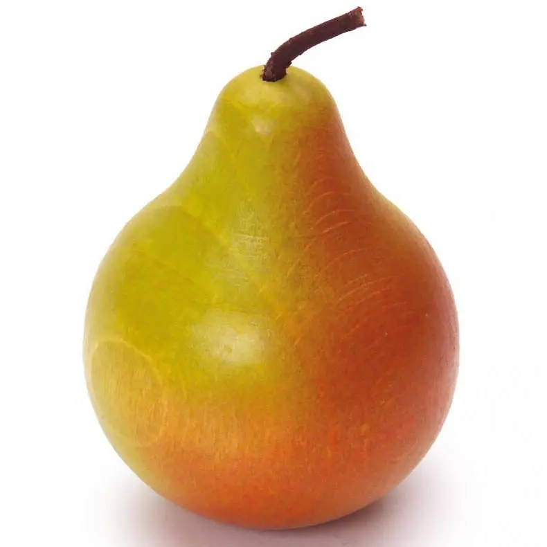 Erzi Green & Red Pear Wooden Play Food 1