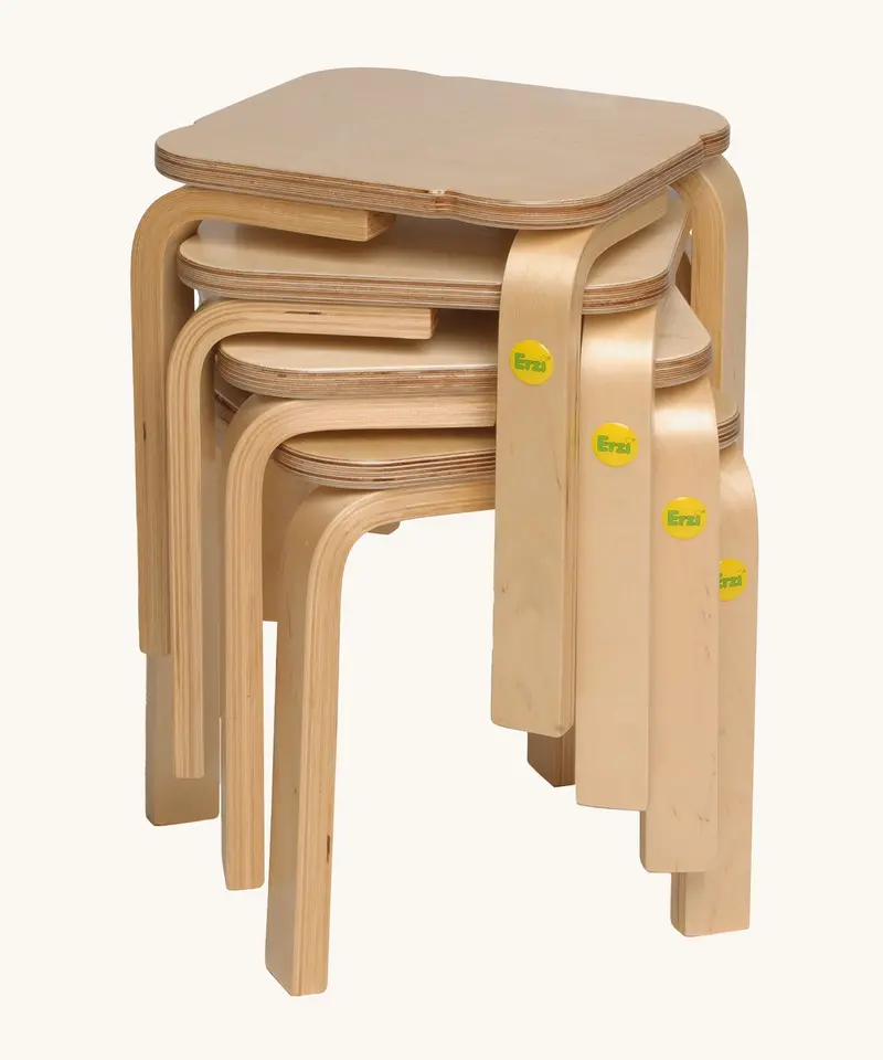 Erzi Kids Wooden Stool 30Cm 2