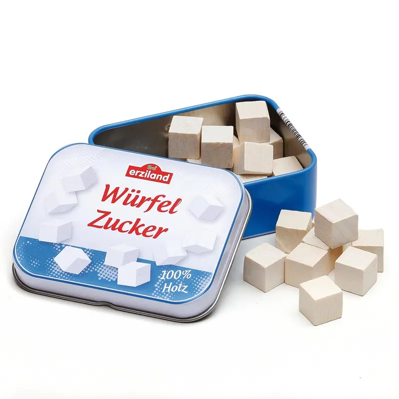 Erzi Lump Sugar Tin Wooden Play Food 1