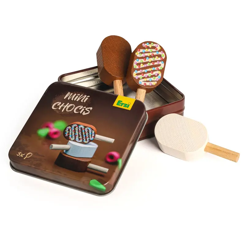 Erzi Mini Choc Ice In A Tin Wooden Play Food 1