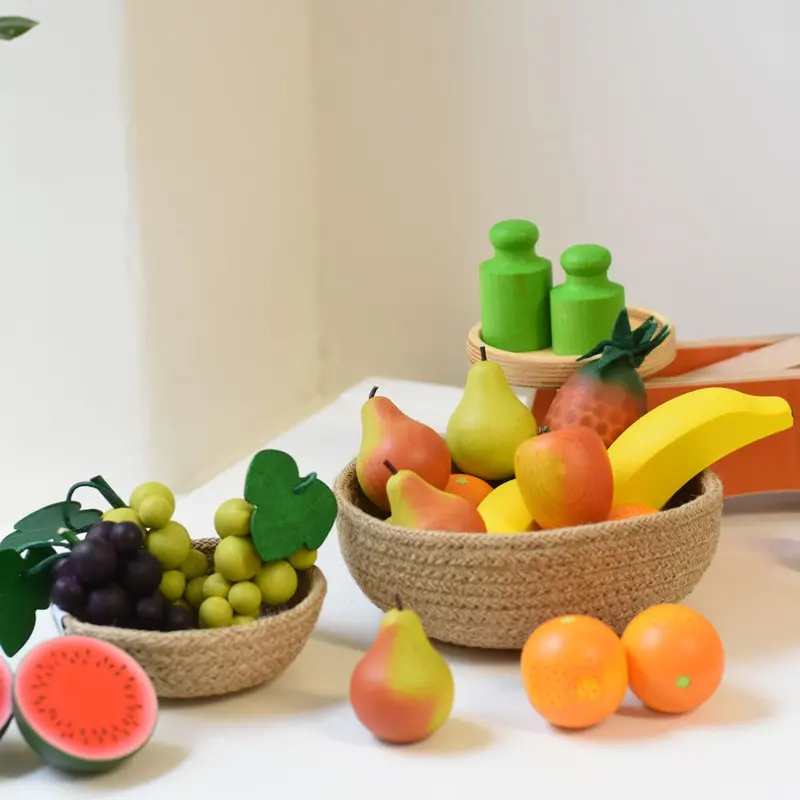 Erzi Orange Wooden Play Food 2