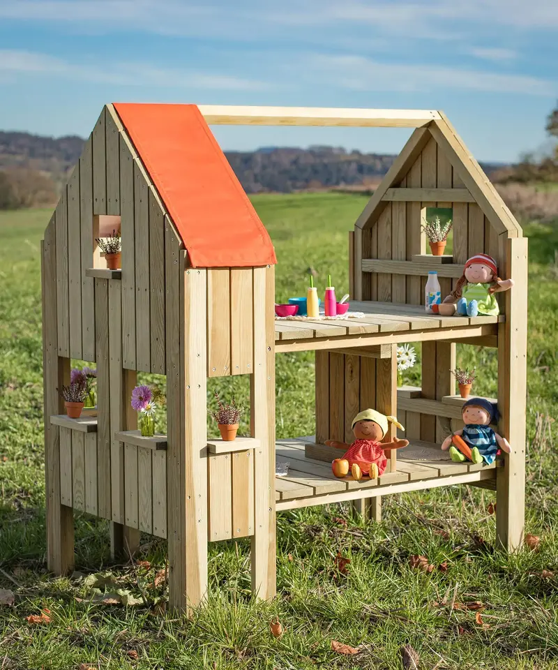 Erzi Outdoor Wooden Dollhouse Xxl 1