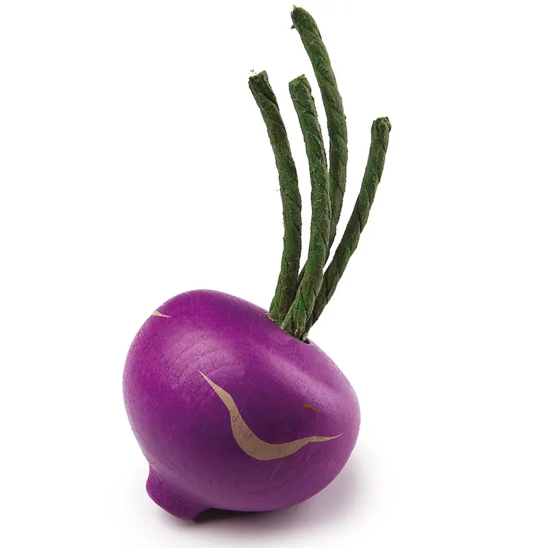Erzi Purple Turnip Wooden Play Food 1