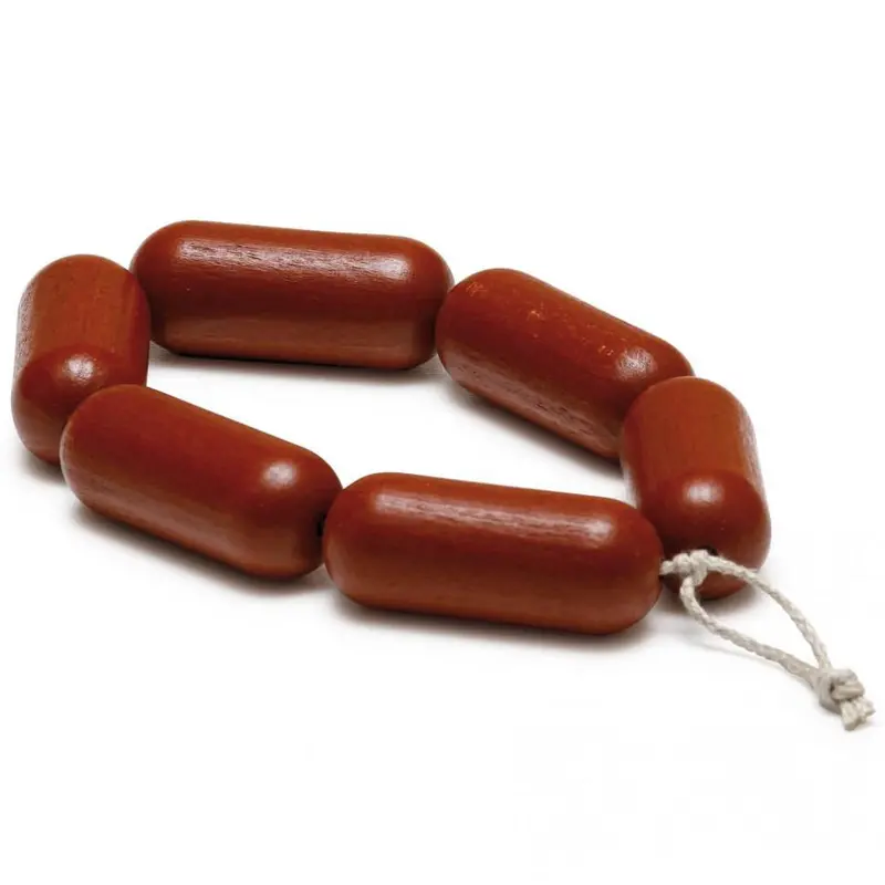 Erzi Sausages Chain Wooden Play Food 1