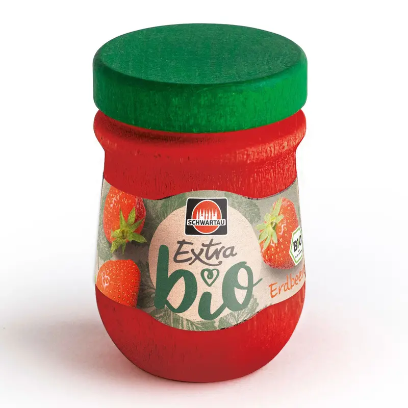 Erzi Schwartau Extra Strawberry Jam Wooden Play Food 1
