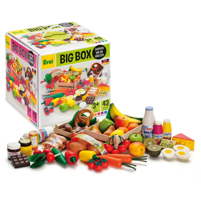 Erzi Shop Assortment Big Box Wooden Play Food Set 1