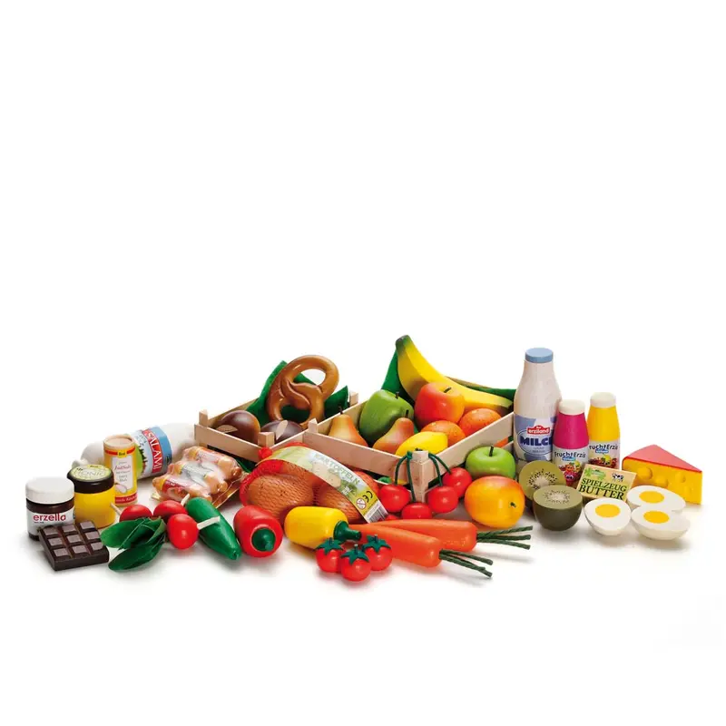 Erzi Shop Assortment Big Box Wooden Play Food Set 2