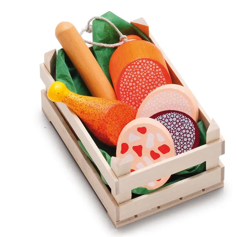 Erzi Small Assorted Sausages Wooden Play Food Set 1