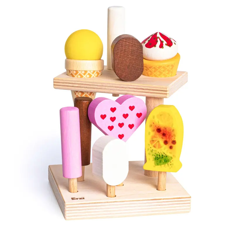 Erzi Summerfresh Ice Cream Stand Wooden Play Food 1