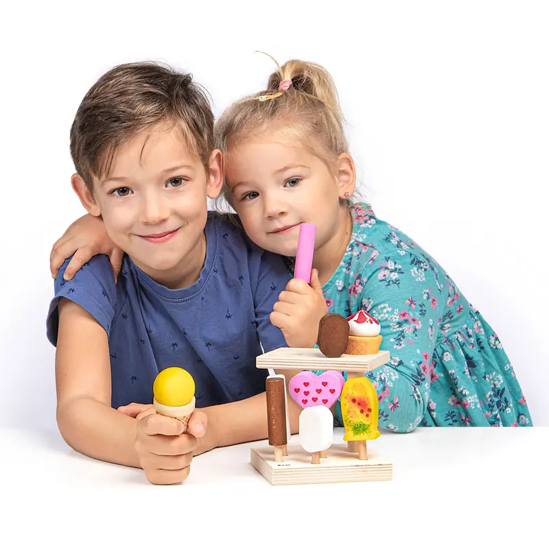 Erzi Summerfresh Ice Cream Stand Wooden Play Food 2
