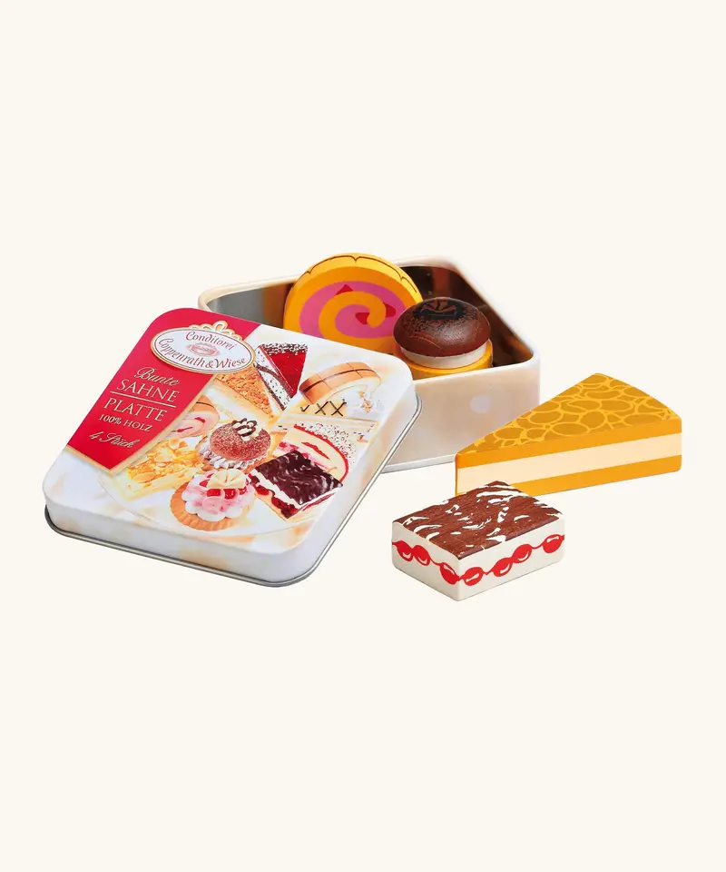 Erzi Toy Cream Pastries In A Tin 1