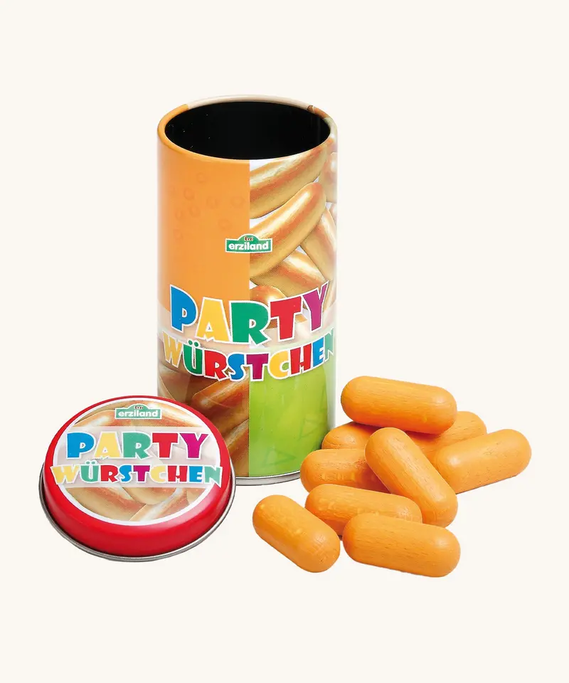 Erzi Toy Party Sausages In A Tin 1