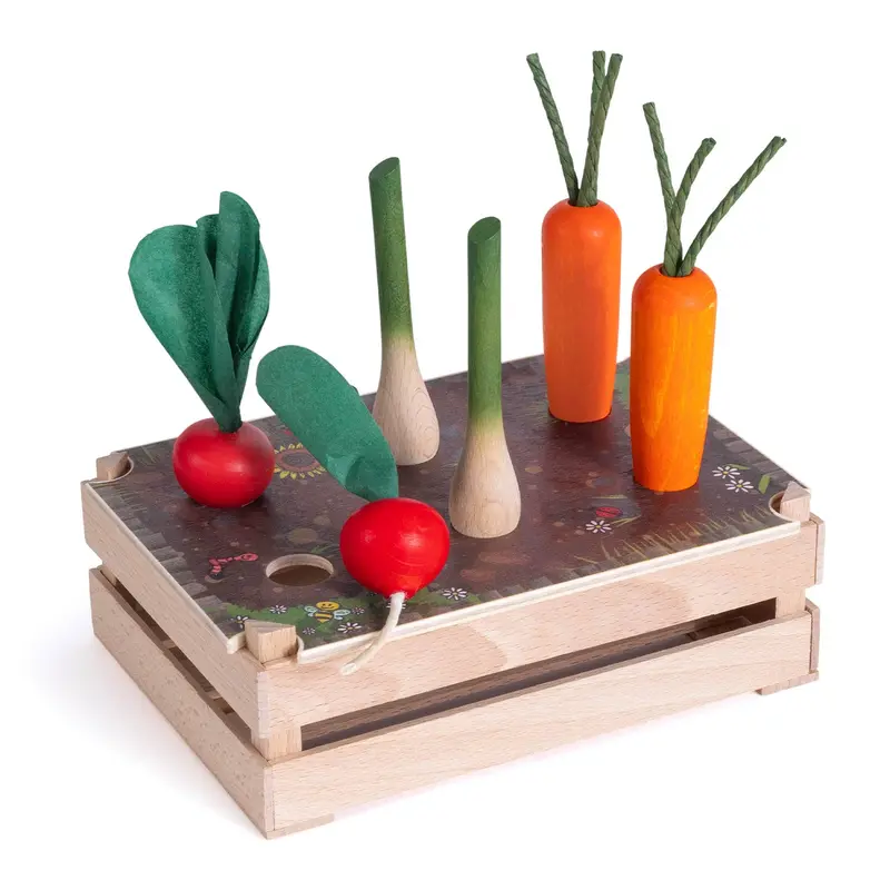 Erzi Vegetable Patch Wooden Play Food Set 1