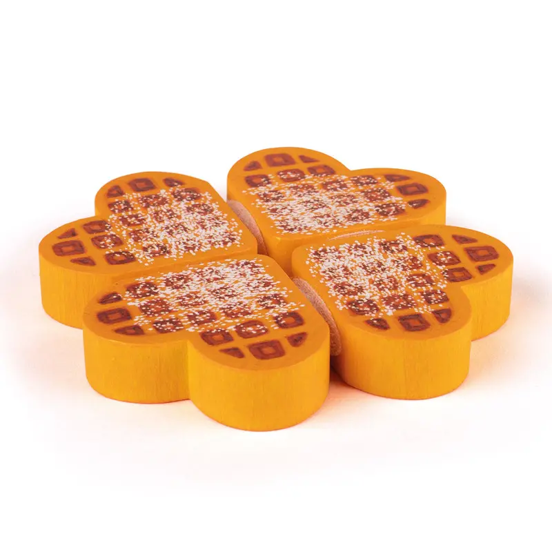 Erzi Waffles To Cut Wooden Play Food 1