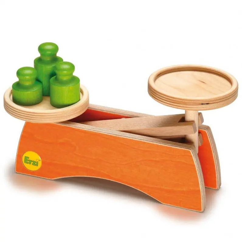 Erzi Wooden Toy Kitchen Weighing Scales 1