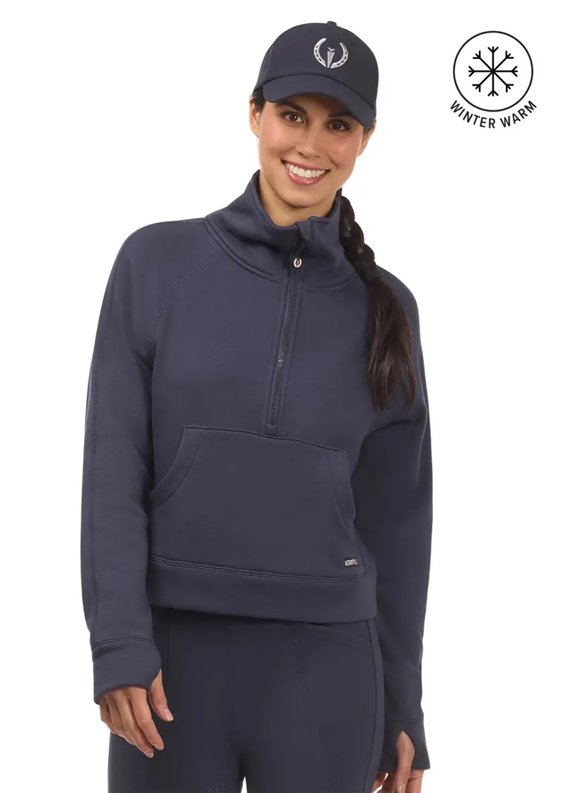 Etched Equine Half Zip Sweatshirt 1
