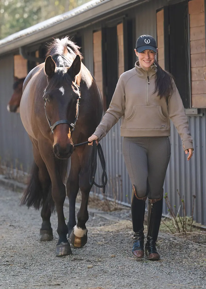 Etched Equine Half Zip Sweatshirt 16