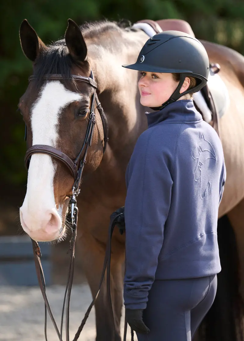Etched Equine Half Zip Sweatshirt 3
