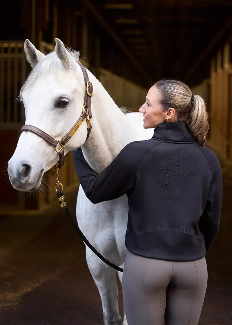 Etched Equine Half Zip Sweatshirt 9