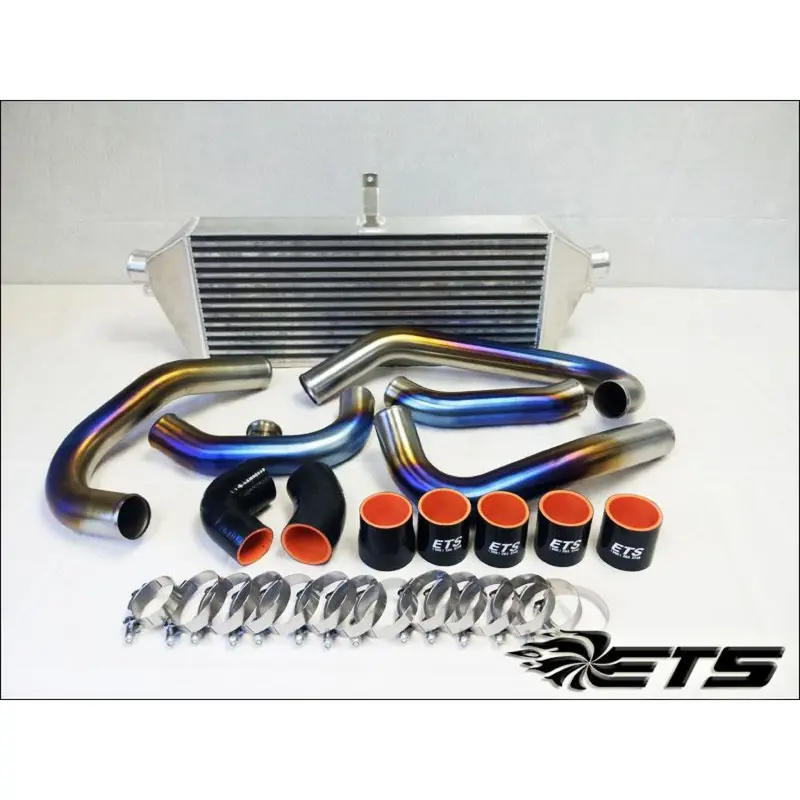 Ets 04-07 Subaru Sti Burned Titanium Front Mount Intercooler Piping Kit 1