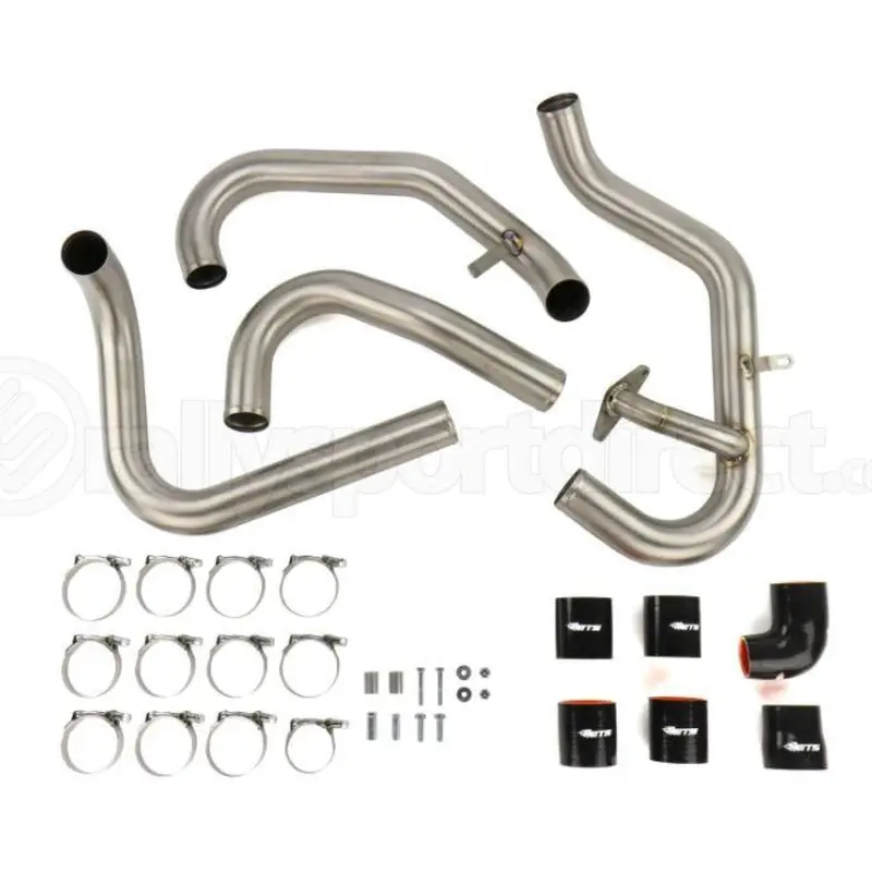 Ets 08-14 Subaru Sti Intercooler Piping - Titanium - Brushed Finish 1