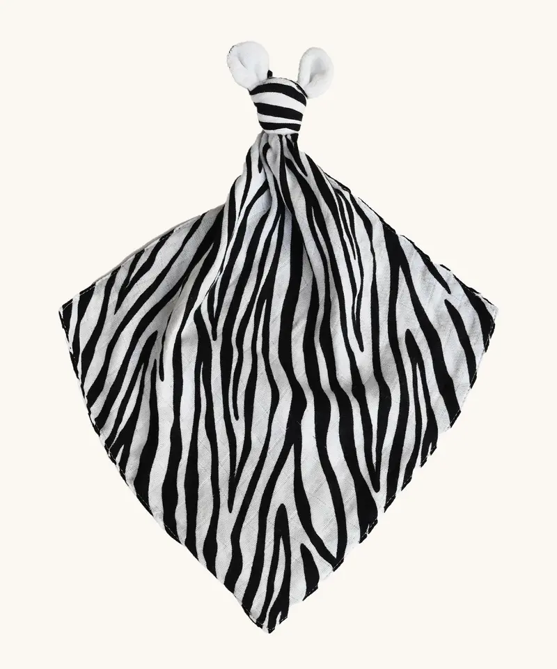 Etta Loves Organic Comforter - Zebra 1