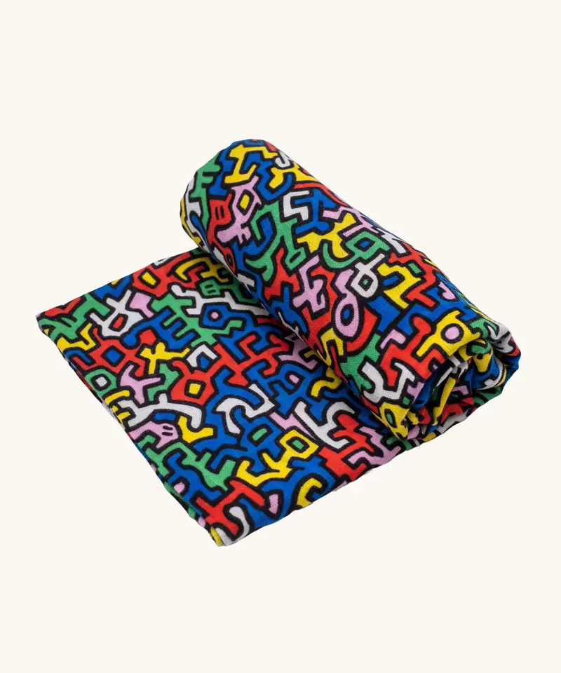 Etta Loves X Keith Haring Extra Large Muslin Square - Brazil 1