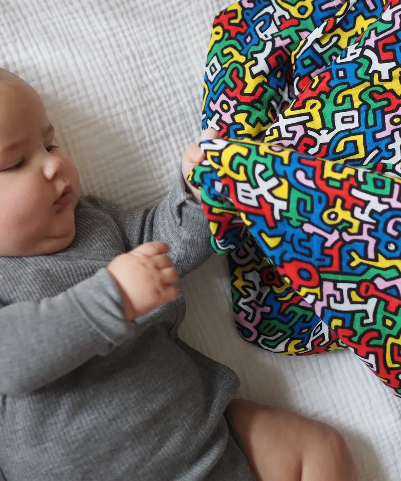 Etta Loves X Keith Haring Extra Large Muslin Square - Brazil 2