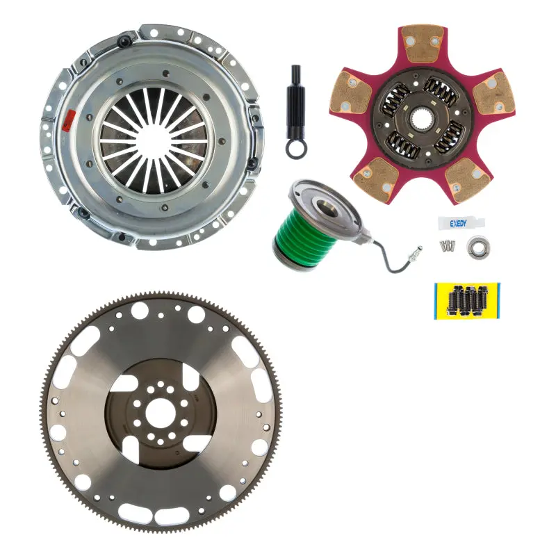 Exedy 05-16 Ford Mustang W/Trans Upgrade 26 Spline 8 Bolt Flg Stage 2 Cerametallic Clutch Kit W/Fw 2