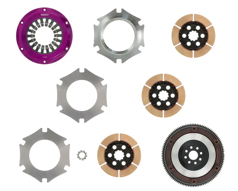 Exedy 1993-1998 Toyota Supra Twin Turbo L6 Hyper Triple Cerametallic Clutch Rigid Disc Pull Type 1