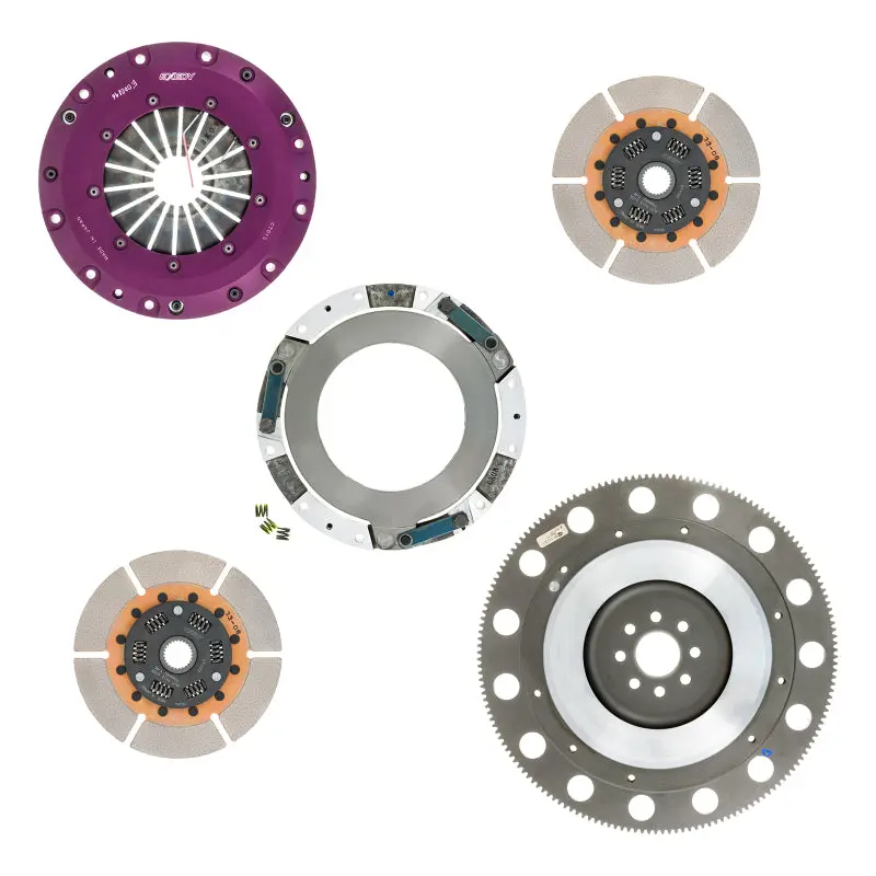 Exedy 1996-2016 Ford Mustang V8 Hyper Twin Cerametallic Clutch Sprung Center Disc Push Type 8-Bolt 1