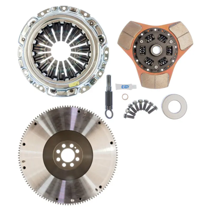 Exedy 2003-2007 Infiniti G35 V6 Stage 2 Cerametallic Clutch Thick Disc Includes Nf04 Flywheel 2