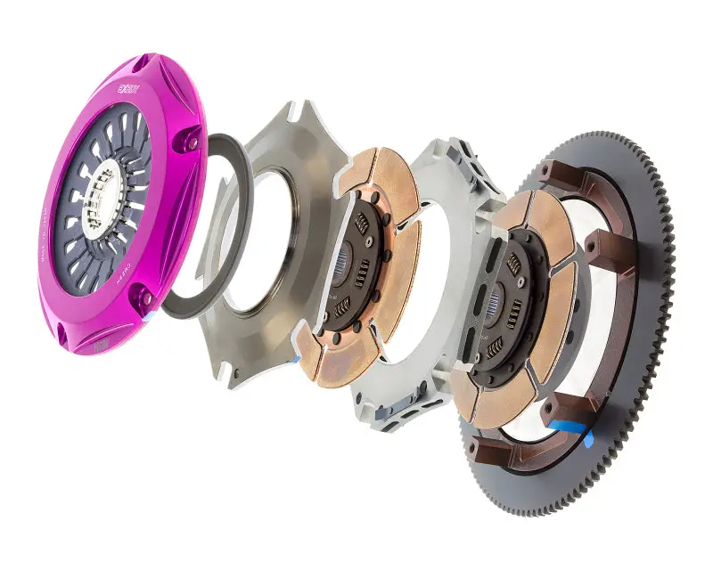 Exedy 2004-2014 Subaru Impreza Wrx Sti H4 Hyper Twin Cerametallic Clutch Sprung Center Disc Pull 2