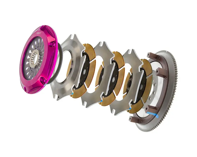 Exedy 2008-2015 Mitsubishi Lancer Evolution Gsr L4 Hyper Triple Cerametallic Clutch Rigid Disc 2