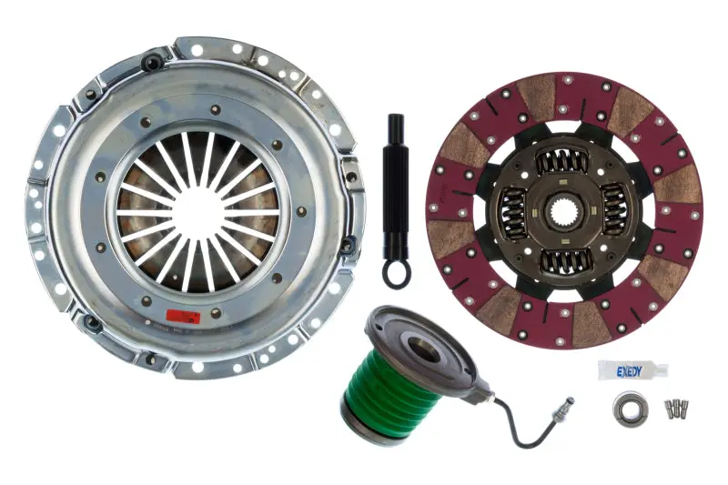 Exedy 2011-2016 Ford Mustang V8 Stage 2 Cerametallic Clutch Cushion Button Disc Inc Slave 2
