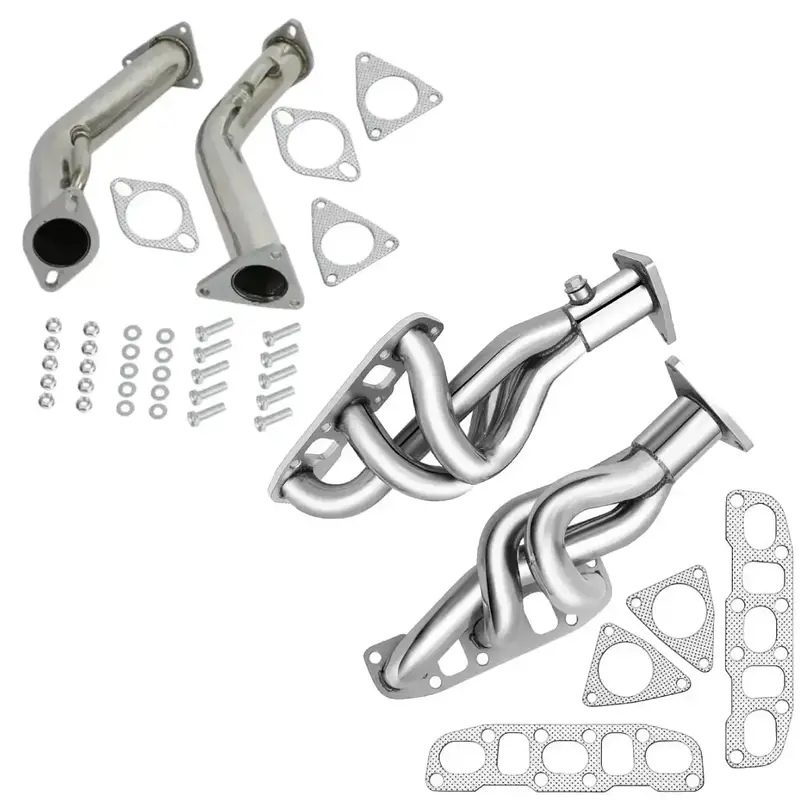 Exhaust Header/Downpipe Exhaust/Y Pipe Downpipe All-In-One Kit For 2009-2013 Nissan 370Z /Infiniti G37 G37x G37xs 3.7L 1