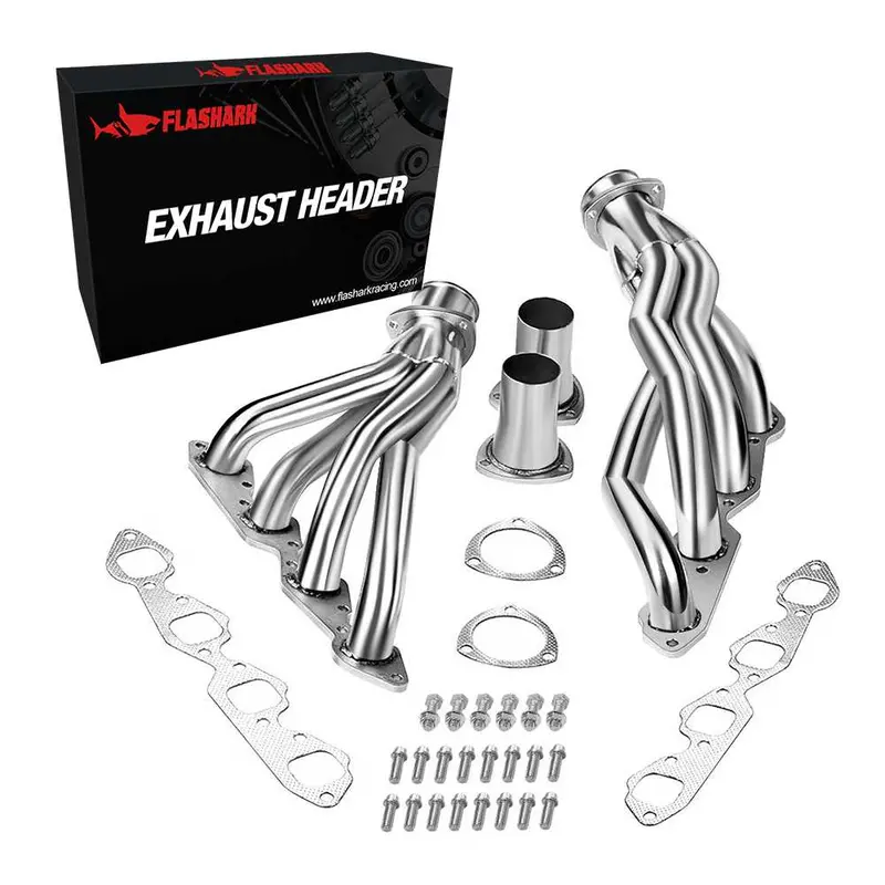 Exhaust Header For 1965-1972 Chevrolet/Chevy Camaro, Nova, Bel Air, Biscayne, Impala 396/402/427/454 - Short Tube 1