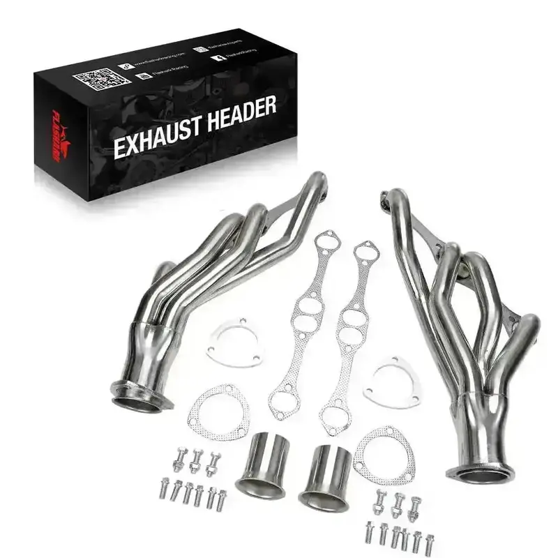 Exhaust Header For 1967-1987 Chevrolet / Pontiac / Buick / Oldsmobile 265 283 305 327 350 400 V8 1