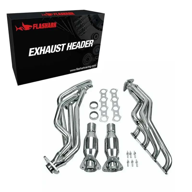 Exhaust Header For 1997-2004 Ford F-150(Incl. 2004 Heritage) / F-250 5.4L V8 O2/Egr Compatible 1