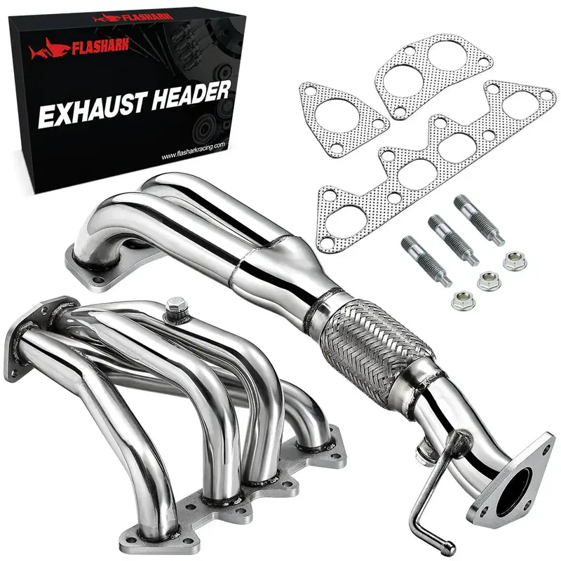 Exhaust Header For 1998-2002 Honda Accord Ex/ Lx Cg1/ Cg2 4Cyl 4-2-1 2.3L F23a1/F23a4/ F23a5 1