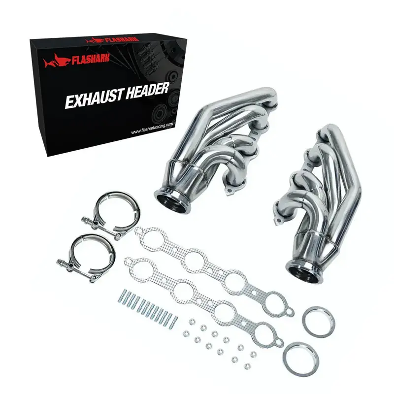 Exhaust Header For 1998-2014 Chevrolet Ls1/Ls2/Ls3/Ls6, Cadillac Cts, Pontiac Firebird/Gto Lsx V8 1