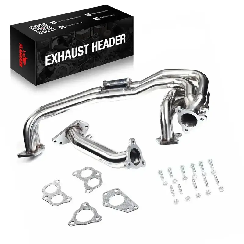 Exhaust Header Up Pipe All In One Kit For 2002-2007 Subaru Impreza Wrx/Sti Sedan/Wagon 4-Door 2.0L 2.5L 1