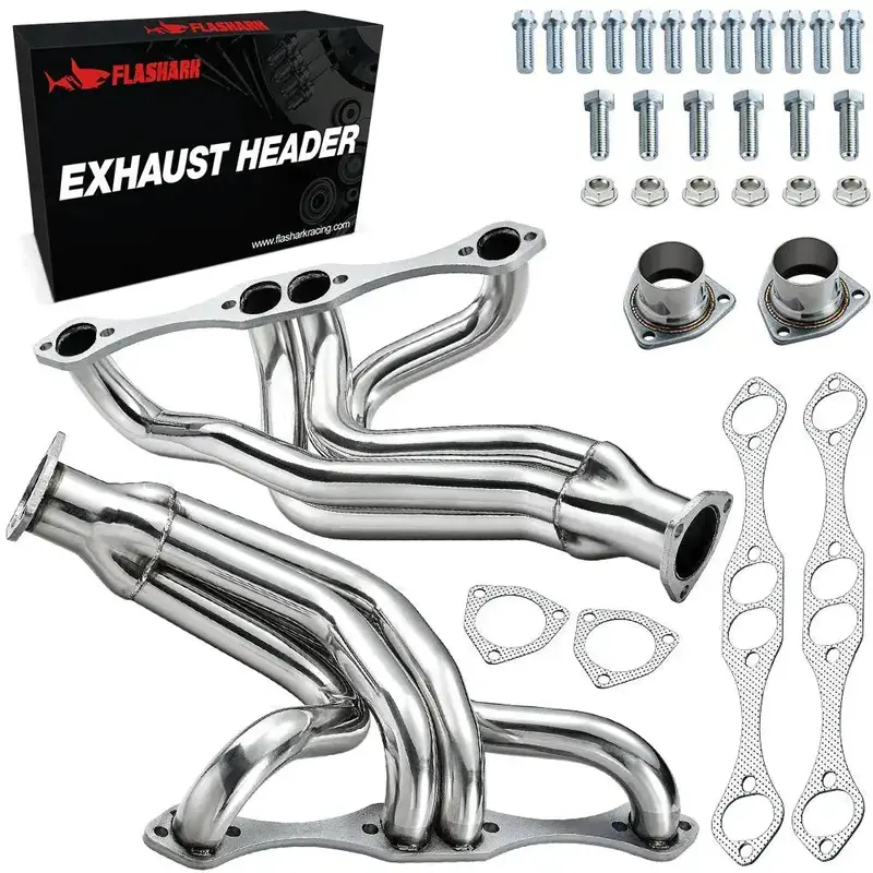 Exhaust Headers For 1955-1957 Chevy Bel Air & 1955-1982 Chevy Corvette 5.7L Sbc Chassis 1
