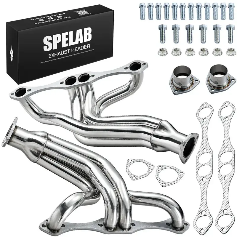 Exhaust Headers For 1955-1957 Chevy Bel Air & 1955-1982 Chevy Corvette 5.7L Sbc Chassis 3
