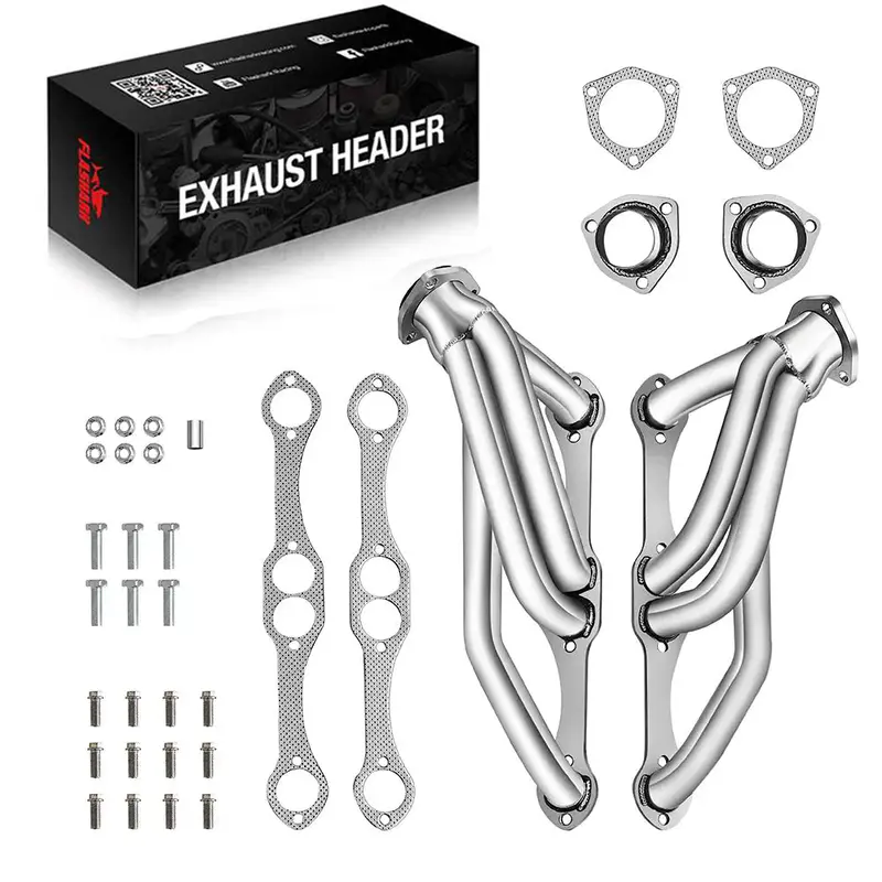 Exhaust Headers For 1982-2002 Chevy S10 / S15 / Blazer Sbc V8 283 302 305 307 327 350 400 Engine 2Wd 1